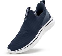 Sosenfer Slip On Trainers Men's Hands Free Without Shoes Laces Sports Shoes Running Shoes Lightweight Breathable Non-Slip Shoes for Sports, Leisure, Fitness, Jogging, Walking, 1671 Dark Blue, 10 UK