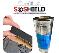 Soshield 30mm Boat And Van Sound Proofing Foam Mat, Foil Insulation, Engine Insulation, Vapour Barrier, 1M²