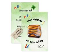 SoSi Mutstein for School Enrolment, Tiger's Eye Gift for the School Child 2025, Small Items for the School Cone (Mutstein First Day at School)