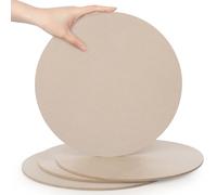 SOSMAR 4 Felt Coasters Plant Coaster Felt Mat for Pots/Glasses/Vases, Plant Pot Mat for Gardening, Indoor, Table Protector Table Mats 30cm/ Beige