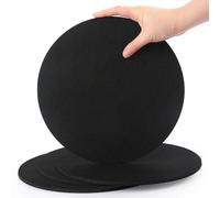 SOSMAR 4 Felt Coasters Plant Coaster Felt Mat for Pots/Glasses/Vases, Plant Pot Mat for Gardening, Indoor, Table Protector Table Mats 25cm/ Black