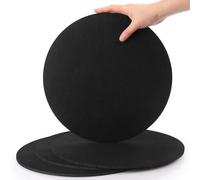 SOSMAR 4 Felt Coasters Plant Coaster Felt Mat for Pots/Glasses/Vases, Plant Pot Mat for Gardening, Indoor, Table Protector Table Mats 30cm/ Black