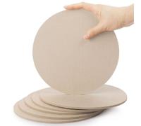 SOSMAR 6 Felt Coasters Plant Coaster Felt Mat for Pots/Glasses/Vases, Plant Pot Mat for Gardening, Indoor, Table Protector Table Mats 20cm/ Beige