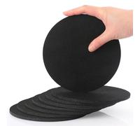 SOSMAR 8 Felt Coasters Plant Coaster Felt Mat for Pots/Glasses/Vases, Plant Pot Mat for Gardening, Indoor, Table Protector Table Mats 15cm/ Black