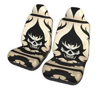 SOSNBK Devil Satan Print Car Seat Covers for Women & Men - Universal Auto Front Seat Protector for Car, SUV, Sedan, Truck