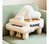SosnSusn Custom Cute Piano Shaped Pillow with Name, Double-Sided Personalised Pillow for Bed Sofa Car Couch Decor Cushion Birthday, Christmas, Valentine's Day Gifts for Men Women Family Friends