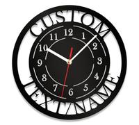 SosnSusn Garage Wall Clock Personalized Metal Auto Repair Mechanic Tools Wall Clock Custom Name Text Man Cave Garage Wall Sign Decor Gift for Father's Day Husband