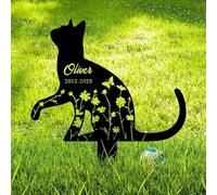 SosnSusn Personalised Dogs Remembrance Gifts Bereavement Gifts for Loss of Dog Custom Pet Memorial Gifts Dogs Graveside Ornaments Unique Garden Memorial Plaques Metal Dog Grave Marker