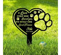 SosnSusn Personalised Dogs Remembrance Gifts Bereavement Gifts for Loss of Dog Custom Pet Memorial Gifts Dogs Graveside Ornaments Unique Garden Memorial Plaques Metal Dog Grave Marker