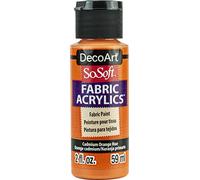 SoSoft Fabric Acrylic Paint 2oz-Cadmium Orange Hue