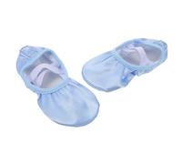 Sosoport 1 Pair Girls Ballet Shoes Ribbon Women Ballerina Slippers Dancing Flats Satin Ballet Flats for Training and Stage Shows Use Sky Blue