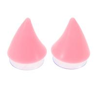 Sosoport 1 Pair Reusable Plastic Bull Horn Helmet Horns with Suction Cup Fixation for Motorcycle and Electric Scooter Helmets Decorative Accessory for Outdoor Riding