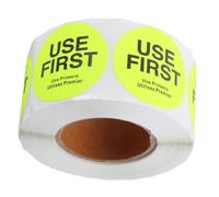 Sosoport 1 Roll Removable Food Service Labels of Yellow Inventory Control Stickers for Restaurants Easy Food Rotation Storage Management Inventory Efficiency