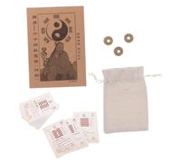Sosoport 1 Set I Ching Hexagram Cards with Guide Feng Shui Charms for Divination and Luck Unique Learning Tool for Insights and Analysis of Chinese Luck Principles