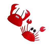Sosoport 1 Set Lobster Crab Animal Costume Hats Funny Party Props for Adults Comfortable Safe Material for Halloween Festivals and Cosplay Events