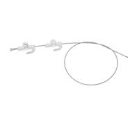 Sosoport 1 Set Stainless Steel Wire Picture Hanging Kit Art Display System with Multifunctional Hooks for Paintings Photos Decorations Reliable Picture Rail Hangers
