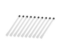 Sosoport 10 Pcs Plastic Tire Valve Stem Extenders White Dual Valve Extensions for Car ATV Rv Truck Trailer Wheel Inflation Accessories