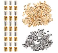 Sosoport 1000pcs DIY Crimp Beads Jewelry Beads Iron Material Assorted Color Delicate Style Lightweight Easy to Carry for Making A Variety of Crafts