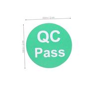 Sosoport 1000pcs Round Self-Adhesive Pass Inspection Labels for Warehouse and Product Quality Verification Non-Residue Adhesive Stickers for Shipping Electrical and Testing Use