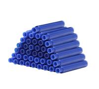 Sosoport 100pcs 3.4mm Heat Erasable Fountain Pen Ink Refills, Refillable Calligraphy Pen Accessories, Quick Drying Ink Cartridges for School, Office, and Writing