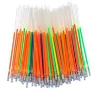 Sosoport 100Pcs Multi-Color Highlighter Pen Refills Gel Fine Point Neutral Ink Replacements for Students School and Office Writing Supplies