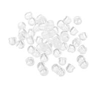 Sosoport 100pcs Silicone Earring Backs Small Earring Backs Lifters Comfortable to Wear Not Easy to Break Stylish DIY Jewelry Making Accessories with Excellent Workmanship