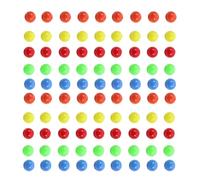 Sosoport 100pcs Small Colored Counting Balls for Plastic Probability Learning Brightly Colored Math Teaching Supplies for Elementary School for Hands Learning Activities