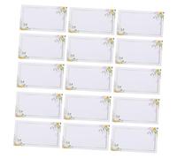 Sosoport 100pcs Wedding Place Cards with Elegant Floral Design for Table Setting Name Tags for Receptions Dinner Parties Showers Smooth Writing Surface for Easy Guest Seating Management