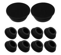 Sosoport 10pcs Air Conditioner Drain Plug 20mm Rubber Hole Plug for Outdoor Unit Elastic Water Stopper Practical and Simple Design