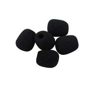 Sosoport 10pcs Black Microphone Windscreen Covers for Lavalier Lapel Microphones Sturdy High-density Foam and Good Ventilation, for Recording Studios
