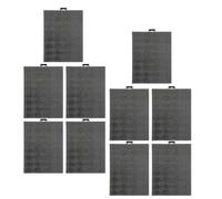 Sosoport 10pcs Black Plastic Mesh Canvas Sheets for Embroidery and Needlepoint, Adjustable Sizing, Prevent Deformation, Sturdy Pe Material, for Classroom Teaching and DIY Bag Making