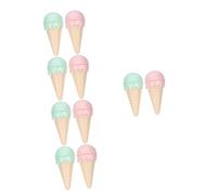 Sosoport 10pcs Catnip Ice Cream for Kittens Interactive Chew Toy to Reduce Furniture Damage and Keep Cats Engaged Teething Toys for Indoor Play