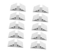 Sosoport 10pcs Dog Gate Support Base Plastic Triangle Stabilizer Feet for Pet Fence Reinforcement Anti-drag Freestanding Barrier Accessories for Secure Pet Gate