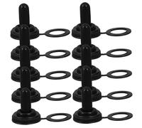 Sosoport 10pcs Dustproof Toggle Switch Caps Micro Switch Covers for Dashboard Outdoor Industrial Equipment Protection