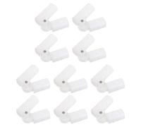 Sosoport 10Pcs Foldable Plastic Elbow Connectors for Portable Bathtub Frame, 90-Degree L-Shaped Tub Stand Joints, Universal Plastic Tube Hinges for Bath Soak Tub Repair and Assembly