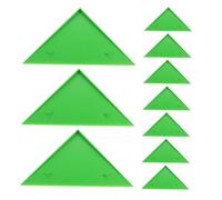 Sosoport 10pcs Football Table Edge Triangle Foosball Table Edge Guard Foosball Replacement Triangle Corners Replacement Parts The Hips Green