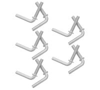 Sosoport 10pcs L-shaped M8x38mm Iron Mounting Bolts for Pedestal Fan Base Lock Home Appliance Screws for Fan Repair and Stabilization