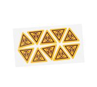 Sosoport 10pcs Laboratory Biosafety Warning Label Stickers Adhesive Sign Decals Caution Sign Labels for Labs High Visibility Safety Markers for Infection Prevention