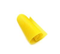 Sosoport 10PCS Natural Beeswax Honeycomb Foundation Sheets for Beekeeping Yellow Beehive Base Sheets for Nest Box Construction and Honey Production