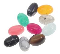 Sosoport 10pcs Natural Stones Cabochons Beads Creative Shape Beautiful Delicate Design High-Class Natural Stone Material DIY Jewelry Making Decoration Supply