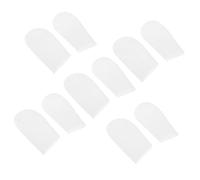 Sosoport 10Pcs Non-Slip Silicone Hanger Tip Covers for Clothes Hangers, Heavy-Duty Anti-Friction Protective End Caps, Fits 3-3.6Cm Width Wire Racks, Clothes Rack Hook Protectors for Home