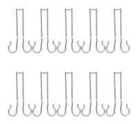 Sosoport 10pcs Photovoltaic Clamps Hook Solar Panel Clamp Solar Panel Cable Hangers Wire Clip Cable Photovoltaic Clips Fasteners for Silver