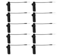 Sosoport 10pcs Plastic Magnetic Anti-Theft Security Hard Tags with Loop, 58khz Mini Security Labels for Supermarket and Retail Merchandise Protection Random Color