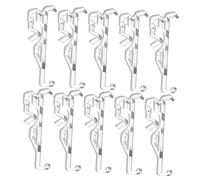 Sosoport 10pcs Plastic Valance Clips Lightweight Blind Clamps Compact Window Curtain Accessories for Vertical Blinds and Pleated Shades Home Use