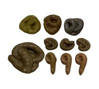Sosoport 10pcs Realistic Fake Poop Prank Novelty for April Fools Day Hilarious for Parties Easy to Clean for Fun Surprises