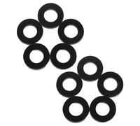 Sosoport 10pcs Rubber Replacement Gasket for Soda Maker Co2 Cylinder, Leakproof O-Ring Seal with Enhanced Carbonation, Black Rubber Soda Machine Sealing Ring for Home Sparkling Water