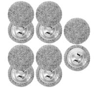 Sosoport 10pcs Sewing Buttons Decorative Sweater Buttons Round Plush Metal Classic Closure Fasteners for Clothes Knitting Holidays
