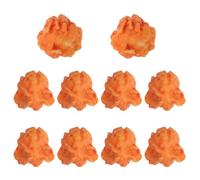 Sosoport 10pcs Simulated Popcorn Prop Resin Popcorn Model Miniature Ornaments for DIY Jewelry Artificial Food Props and Keychain Charm Resin Food Shaped Figurines for Decorating