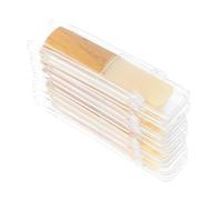 Sosoport 10pcs Soprano Saxophone Reeds for Beginners Strength for Practice Sessions