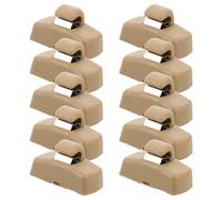 Sosoport 10pcs Sun Visor Clips Beige Front Visor Support Bracket Replacement Compatible with Popular Models Golf Accessories for Vehicle